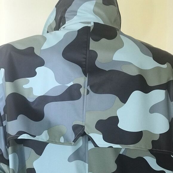 NWT Rains Camo Waterproof Hooded Jacket - Picture 4 of 7
